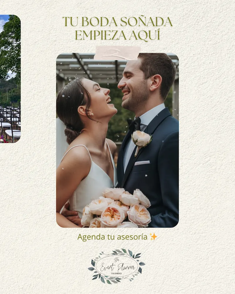 Pieza creada para The Event Planner: Pieza "Tu boda soñada empieza aquí" con llamado a agendar asesoría