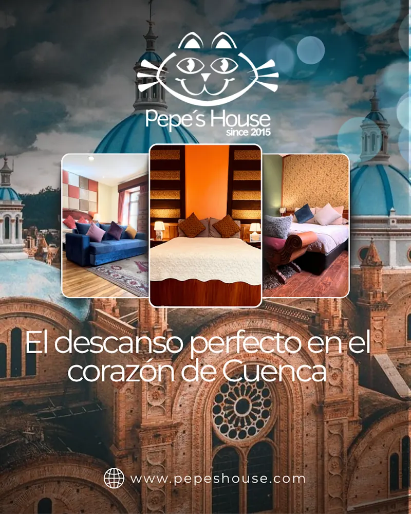 Pieza creada para Pepe's House BnB: Pieza de marca sobre el descanso perfecto en el corazón de Cuenca