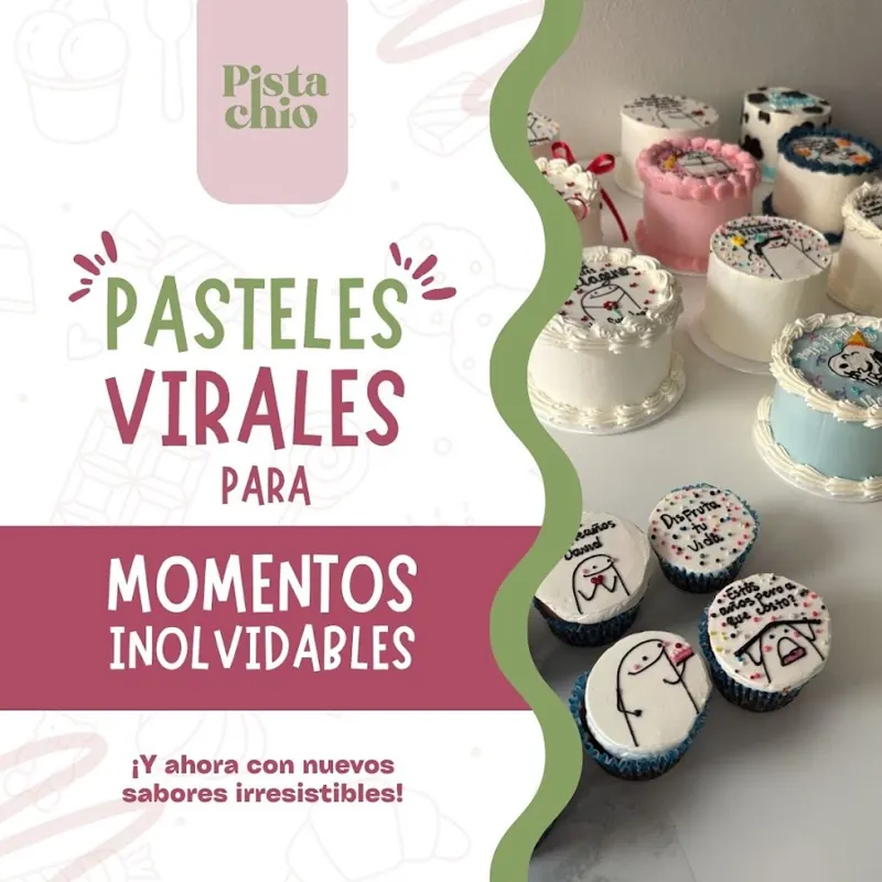 Pieza creada para Pistachio Bakery: Anuncio de pasteles virales personalizados